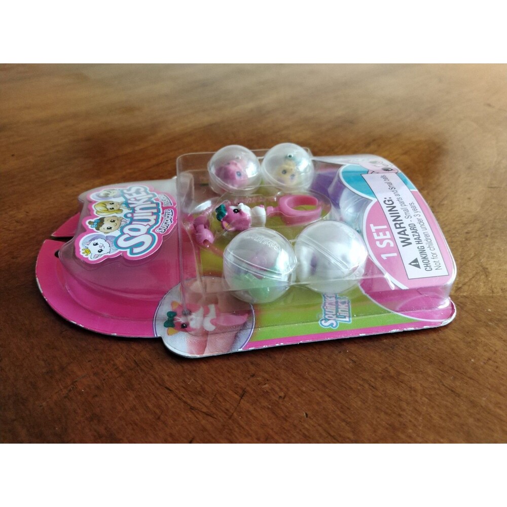 New Squinkies Kitty & Birthday Surprise Surpize Bracelet Ring Links 2010 Lot - Picture 11 of 14